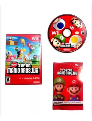 New Super Mario Bros Raro Juego Nintendo Wii Fisico Completo