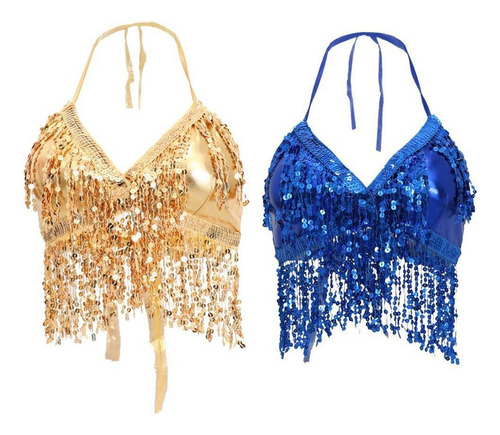 2 Piezas Halter For Dance Del Vientre [u]