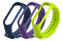 Comprar Kit 3x Pulseiras Coloridas Compatível Com Mi Band 3 E 4