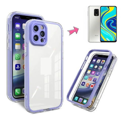 Protector Bumper Cubre Cam Transp Xiaomi Redmi Note 9 Pro