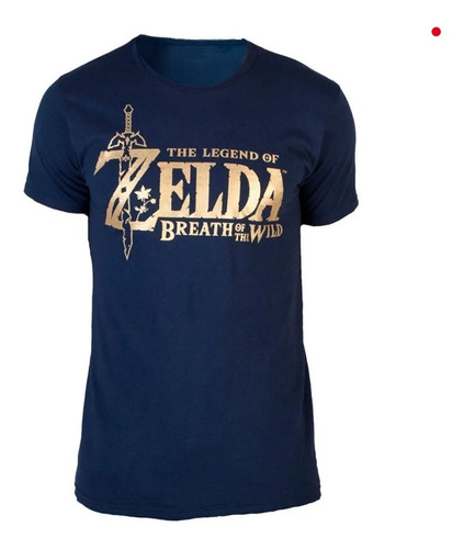 Playera Legend Of Zelda Breath Of The Wild Azul Nueva