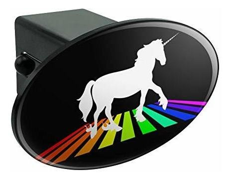 Gráficos Y Más Unicornio Cruzando Arco Iris Ovalo 996dg