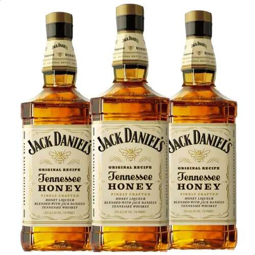 Whisky Jack Daniels Tennessee Honey Miel Pack X3 - 01mercado