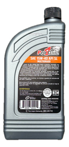 Aceite Pro One 15w40 Multigrado 946ml