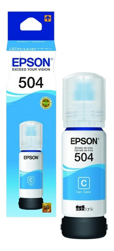 Tinta Epson T504 Cyan