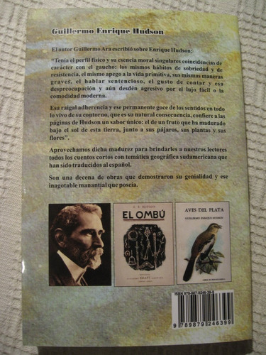 Imagen 2 de 10 de Guillermo Enrique Hudson - Cuentos Completos (ombú Riquelme)