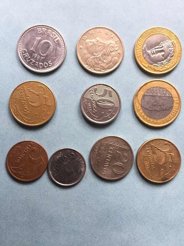 Monedas De Brasil Lote De 10 Piezas