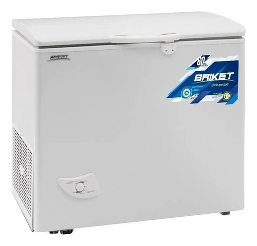 Freezer Horizontal Pozo Briket Fr 2500 Dual Tropical 224 Lts Color Blanco