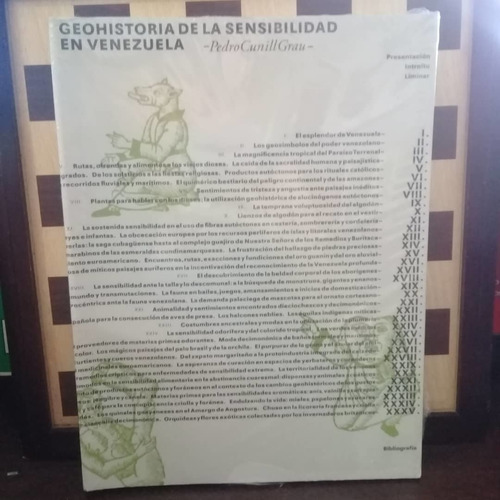 Libro-geohistoria De La Sensibilidad En Venezuela 