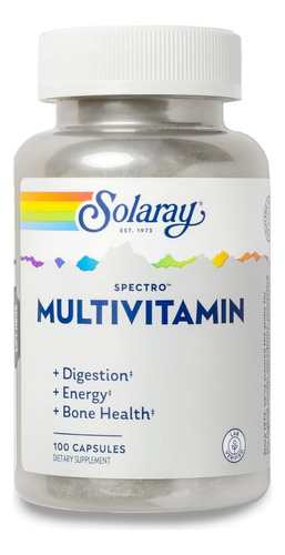 Espectro Multivitamínico Solaray 100 Cápsulas