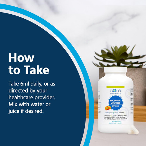 Core Med Science Vitamina C Liposomal 1000mg 180 Cápsulas