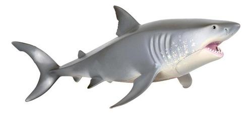 1 Ornamentos De Modelo De Tubarão Brinquedo Tubarão Branco