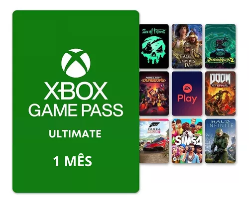 Comprar Cartão Xbox Game Pass Ultimate 1 Mês  Card Store - Card Store -  Cartão Presente, Voucher, Vale Presente, Gift Card PSN, Xbox, Netflix,  Google, Uber, iFood, Steam e muito mais!