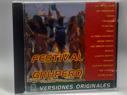 Cd Festival Grupero Varios Versiones Originales Xkñ7 