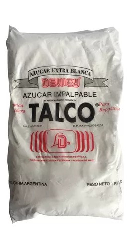 Azucar Impalpable Talco 10 Kg