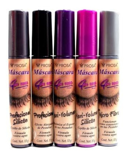 Set De 5 Pz Rimel Mascara De Pestañas Prosa Profesional