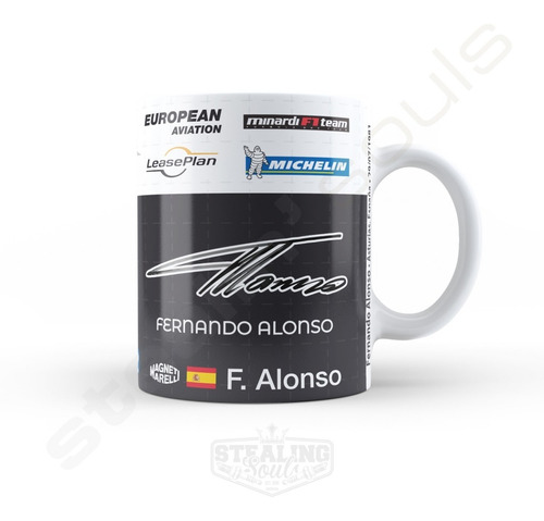 Taza De Porcelana Fierrera - Fernando Alonso #06 | Formula 1