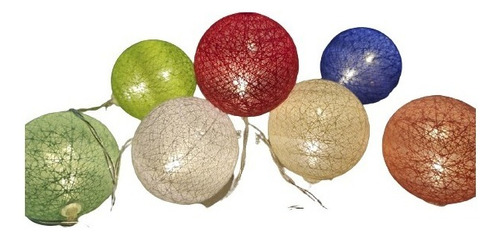 Cordão De Led Decorativo Esferas Globo Coloridas Taschibra 3VDC