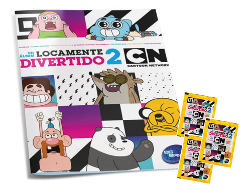 Álbum Locamente Divertido 2 Cartoon Network + 25 Sobres.