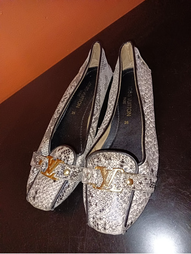 Zapatos Flats Ballerinas Macasines Dama Louis Vuitton 25cm