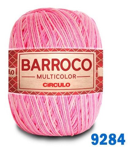 Barbante Barroco Maxcolor Multicolor Círculo N6 400g 452mts Cor 9284 - Bailarina