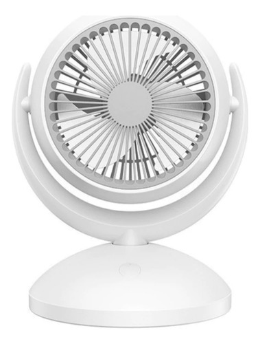 Mini Ventilador De Mesa Portátil Tufão Diâmetro 23cm Luatek Estrutura Branco Pás Branco Diâmetro 23 Cm Material Das Pás Plástico Quantidade De Pás 3 Bateria Recarregável
