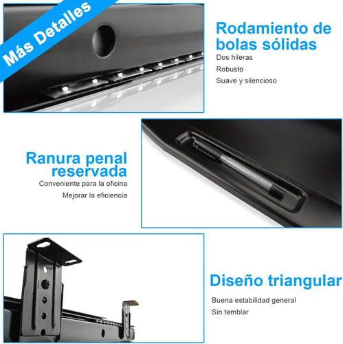 Base Soporte Para Teclado Computadora Escritorio Deslizante