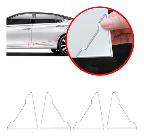 Protector Silicona Transparente Puertas Auto Camioneta