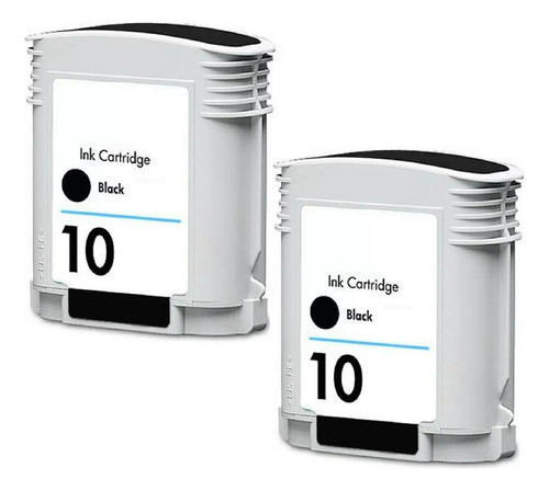 Pack 2 Cartucho De Tinta 10 Compatible Con Hp C4844a Nuevo 