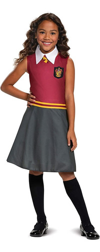 Harry Potter Gryffindor - Disfraz Clásico Para Niñas, Rojo Y