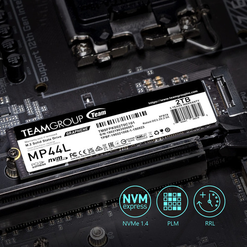 Teamgroup Mp44l 2tb Slc Cache Nvme 1.4 Pcie Gen 4x4 M.2 2280
