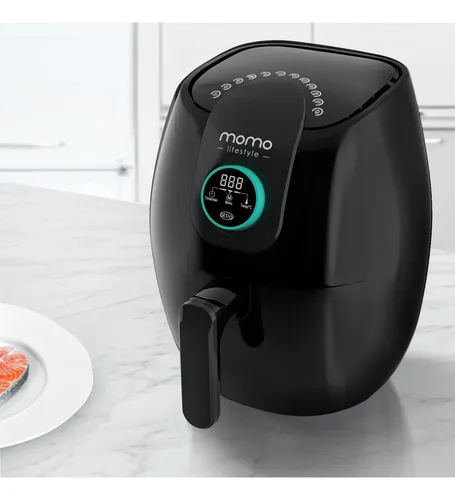 Freidora De Aire Momo Lifestyle 3.4 Qt Con Cerámica Y 12 Fun