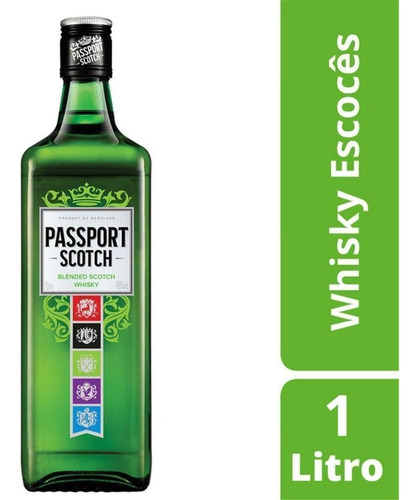 Whisky Escocês Passport Blended 1l