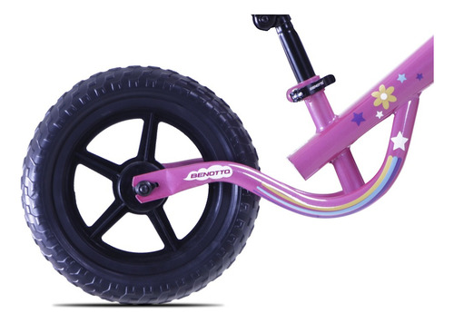 Bicicleta Piccolina R12 Entrenadora Para Niña Benotto Color Rosa