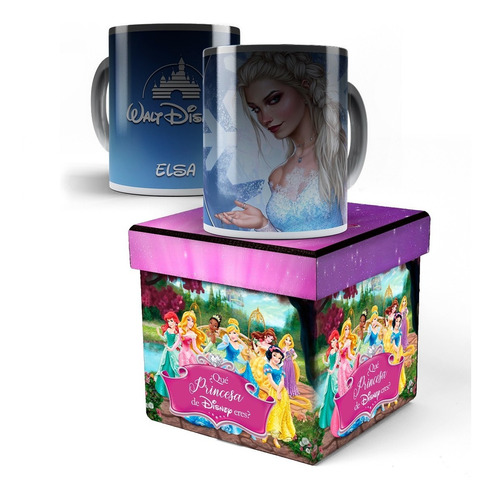 Taza Magica Disney Elsa Regalos Para Novia Aniversario