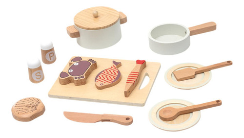 Juguete De Cocina De Madera Simulada, Juego De Juguetes De