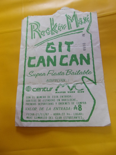 Antigua Entrada Grupo Musical Git Can Can De Rockin Maxi