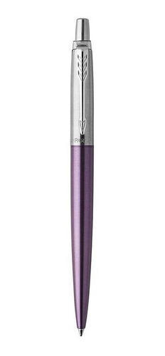 Imagen 2 de 3 de Bolígrafo Parker Jotter Victoria Violeta Retráctil