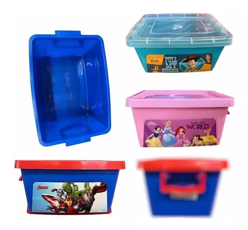 Caja Organizadora Plástica Multiuso Infantil Diseño Disney