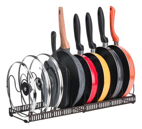 Soporte Ajustable Para Sartenes Y Ollas, 10 Piezas