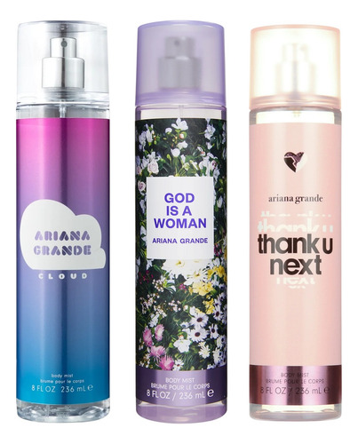 Pack 3pz Fragancias Ariana Grande V2 236ml Americano