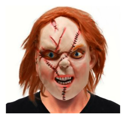 Mascara Latex Muñeco Maldito Chucky Disfraz Halloween Terror