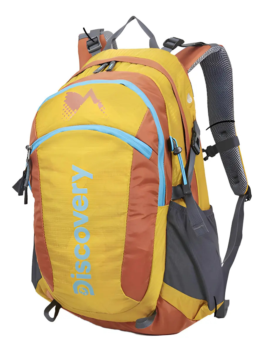 Mochila Discovery Adventure Viaje 40L Nylon Poliester 22314 Marrón A Prueba de Agua