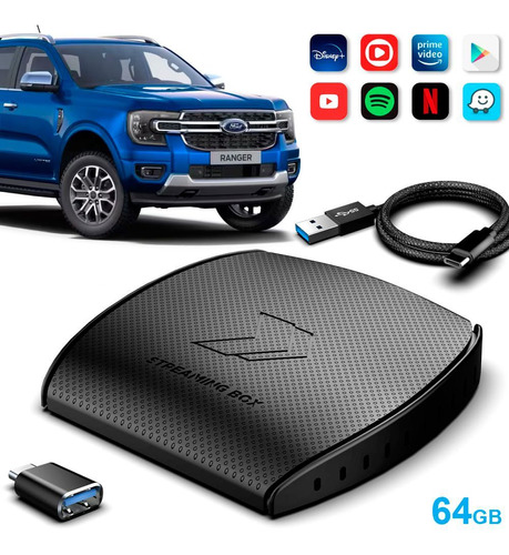 Streaming Box Nova Ranger 2023 Com Sistema Carplay 4g Wi-fi