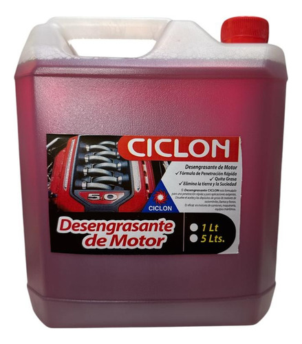 Desengrasante Consentrado Automotriz Auto & Camionetas 5lts