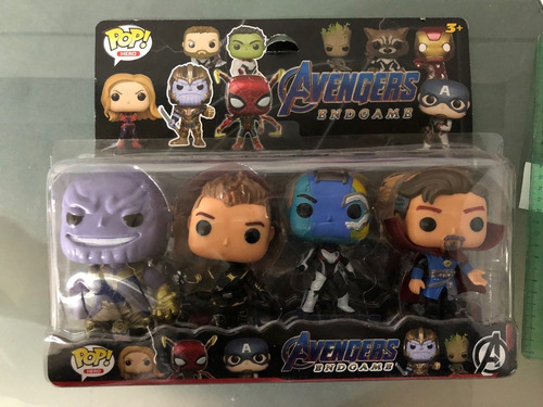 Muñecos Funko Pop Avengers X4 Spiderman Hulk Ironman