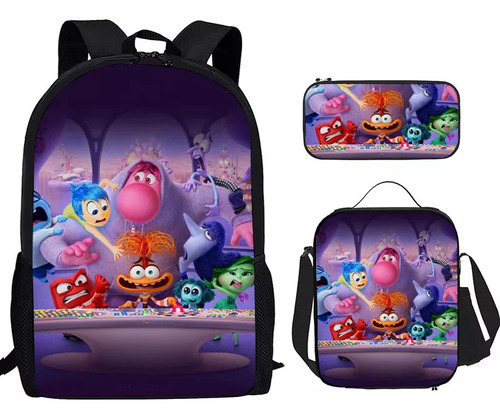 Yx Set Mochilas Escolares Girls Inside Out 2, 3 Unidades Con