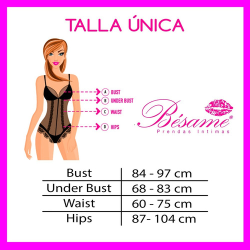 Imagen 3 de 3 de Baby Doll Lenceria Sensual Encaje 2 Piezas - Bésame