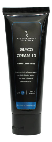 Crema Aclarante Con Acido Glicolico Al 10% 80grs