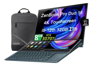 Asus Zenbook Pro Duo Oled 4k Ci9-12va 32gb 1tb Rtx3070ti 8gb